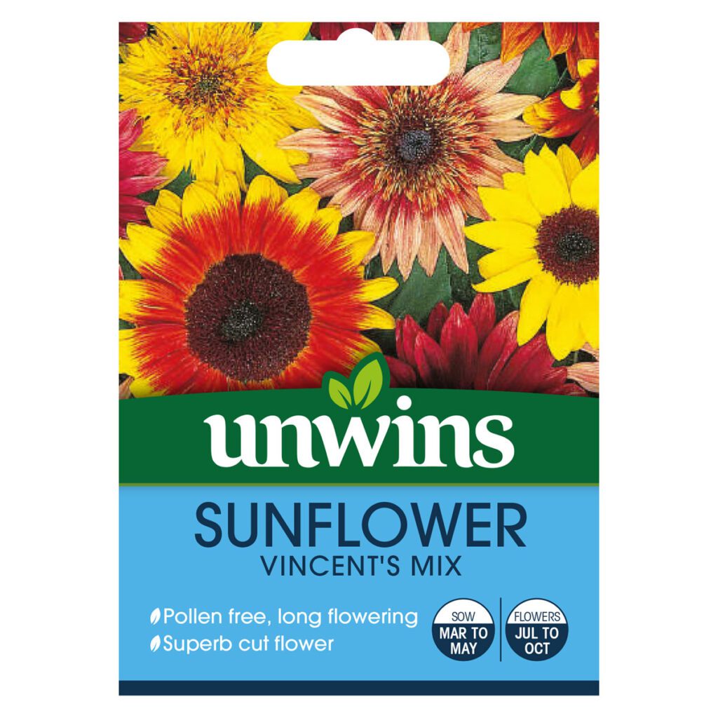 Unwins Sunflower Vincent’s Mixed Seeds 5051618012355 2